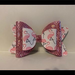Flamingo hair bow